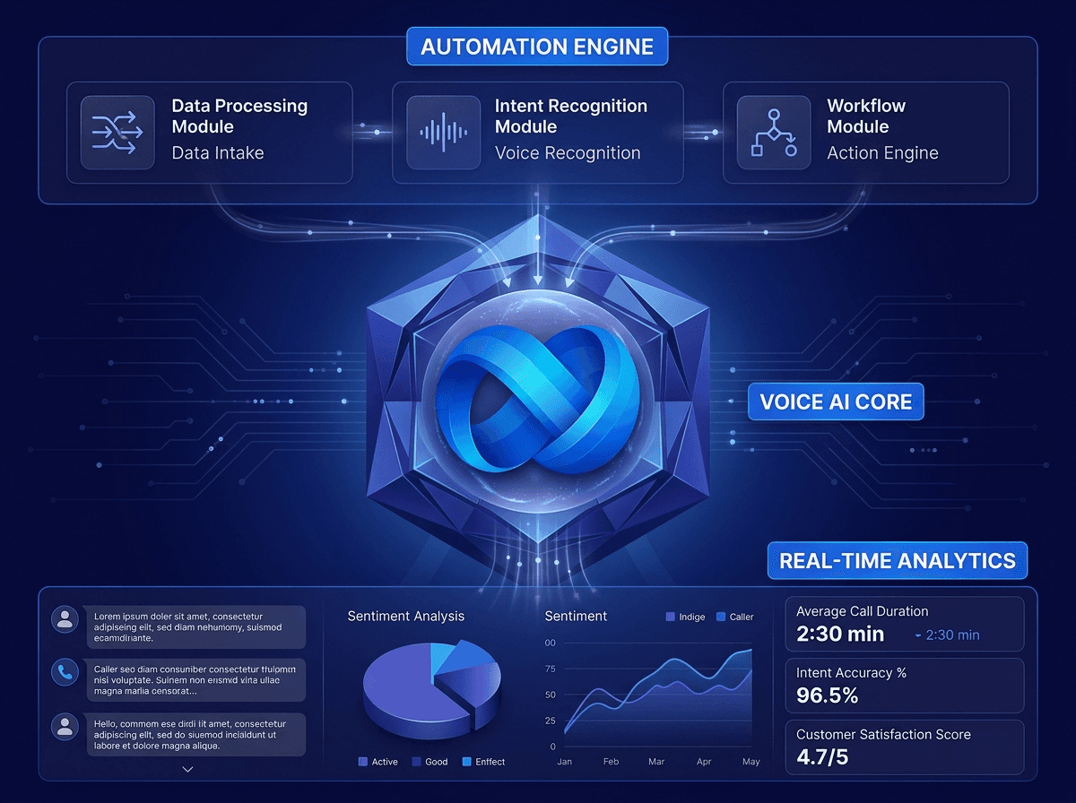Built-in call routing, scheduling, and DNC automations with CRM webhook integration and n8n, Make, Zapier workflow triggers based on call results | VoiceAIWrapper.