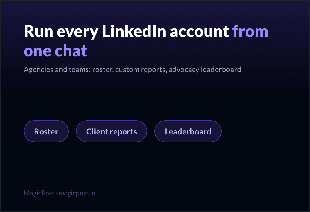 Manage Multiple LinkedIn Accounts via MCP & API