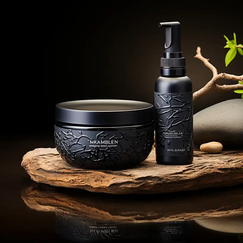 webpagina voor cosmeticaproduct voor mannen