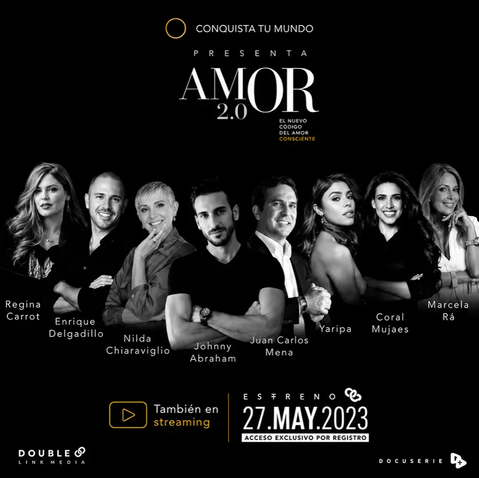 Cartel del programa Amor 2.0 con Johnny Abraham.