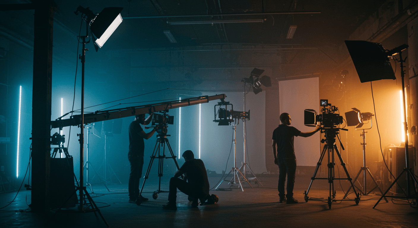 Imagen generada con IA de una producción audiovisual