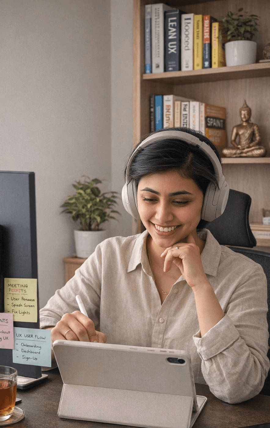 Portrait of portfolio creator – front view