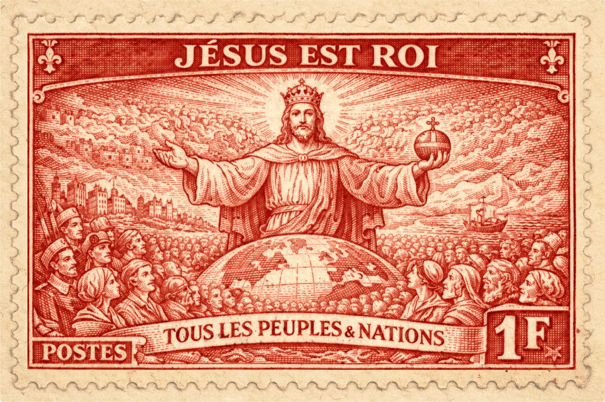 The saviour in fron to world