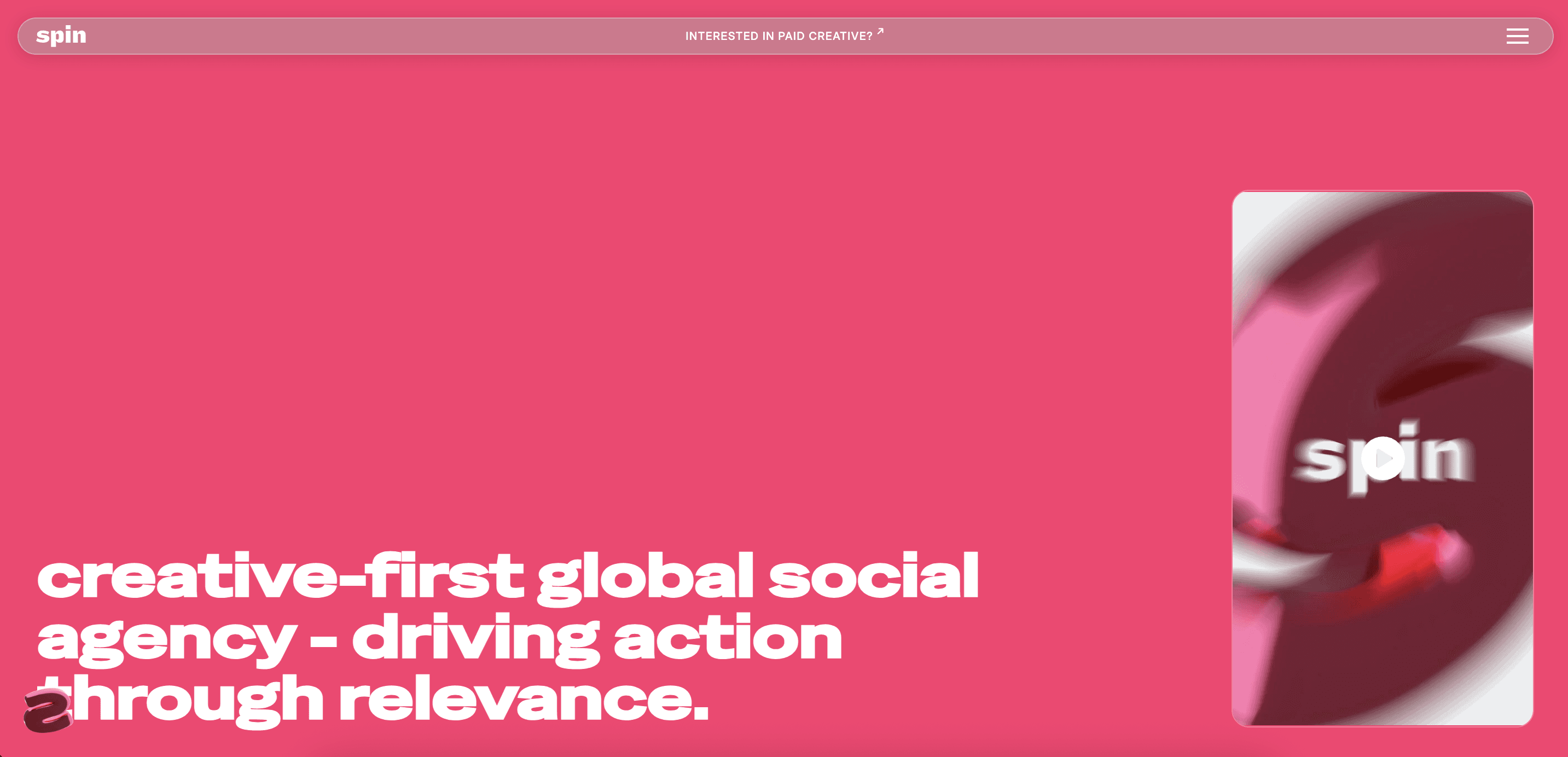 Spin Brandsherd Website Homepage