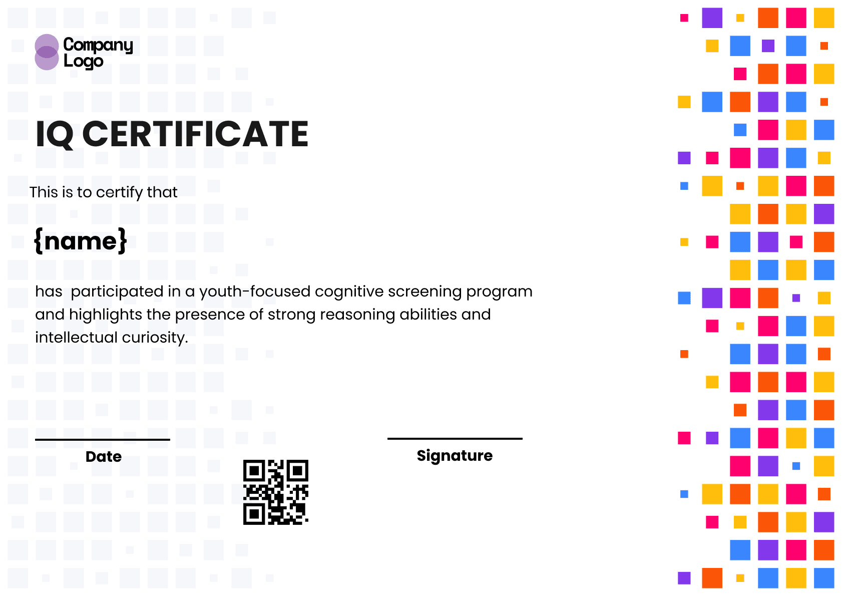 Wauld - Professional and attractive green recognition badge template