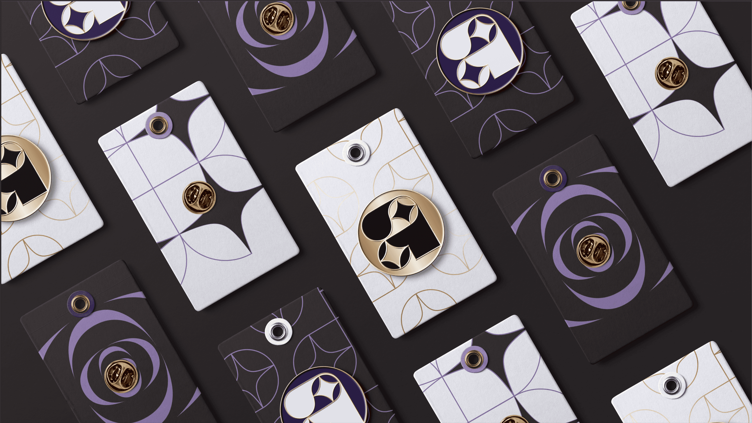 series on branded enamel pins