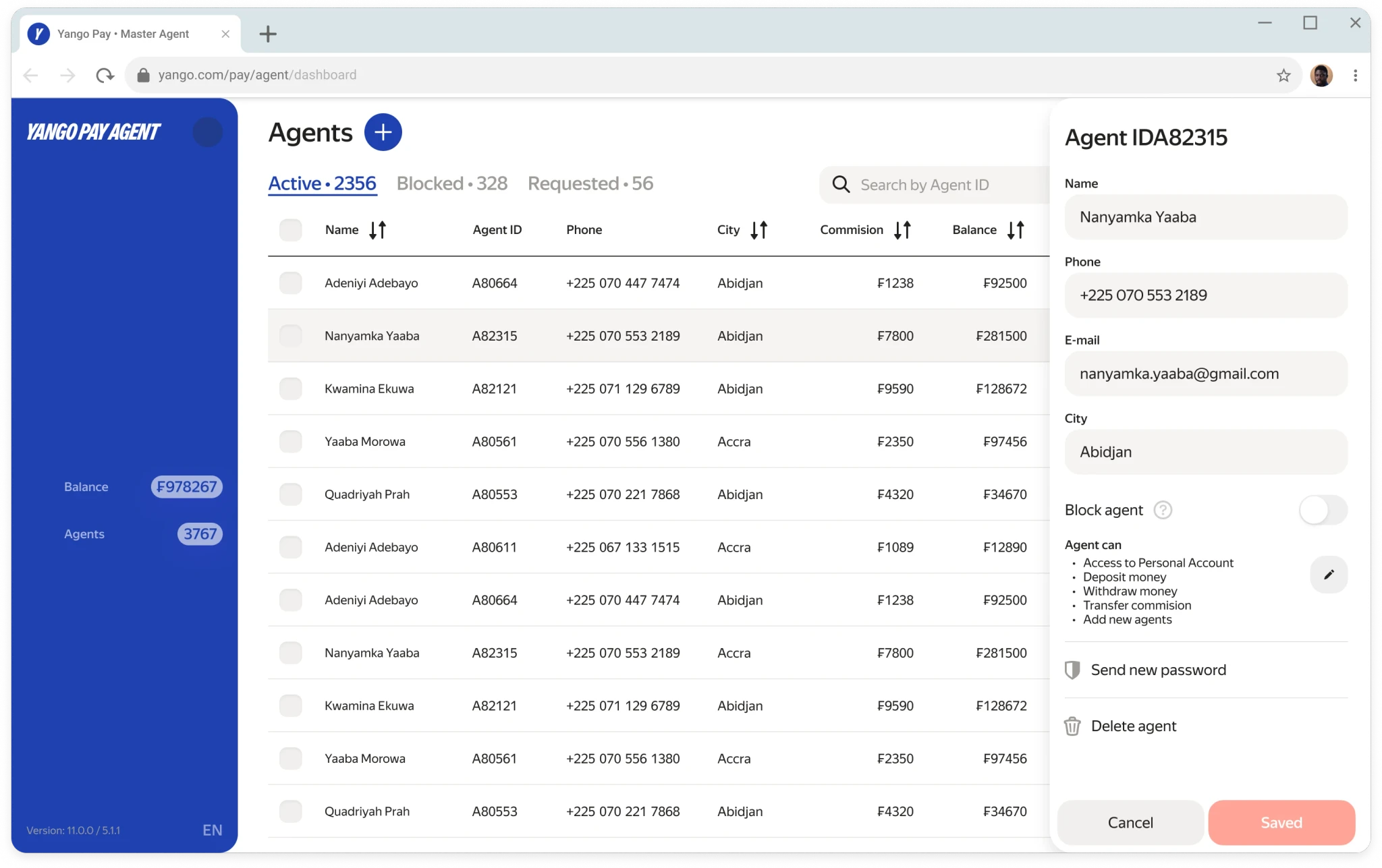 Yango Pay Agents List