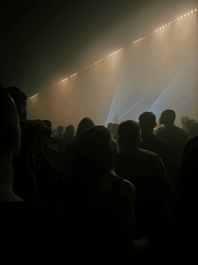 fire burning in the dance floor