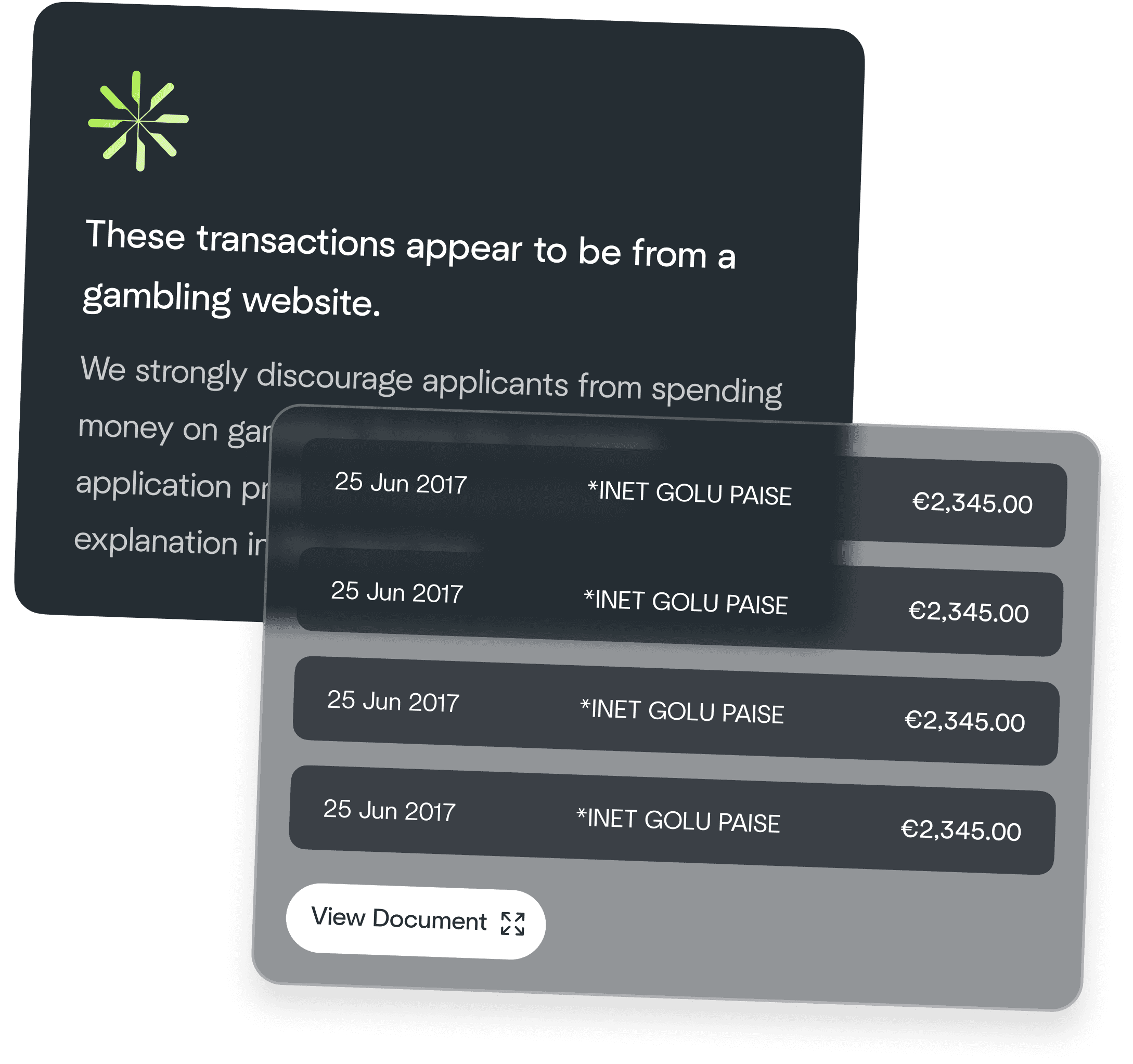 LendWell Transaction Flagging