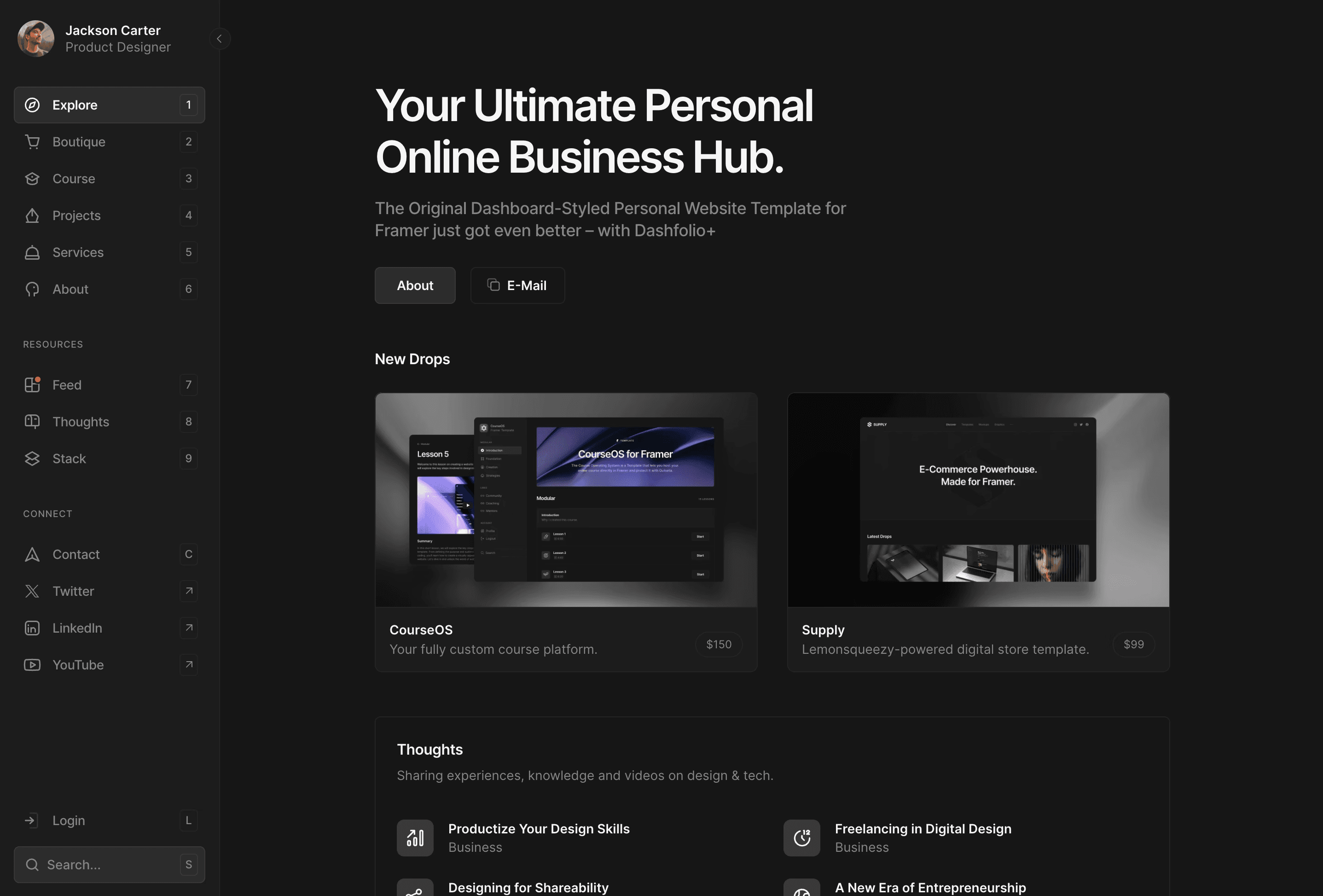 Personal Website Template