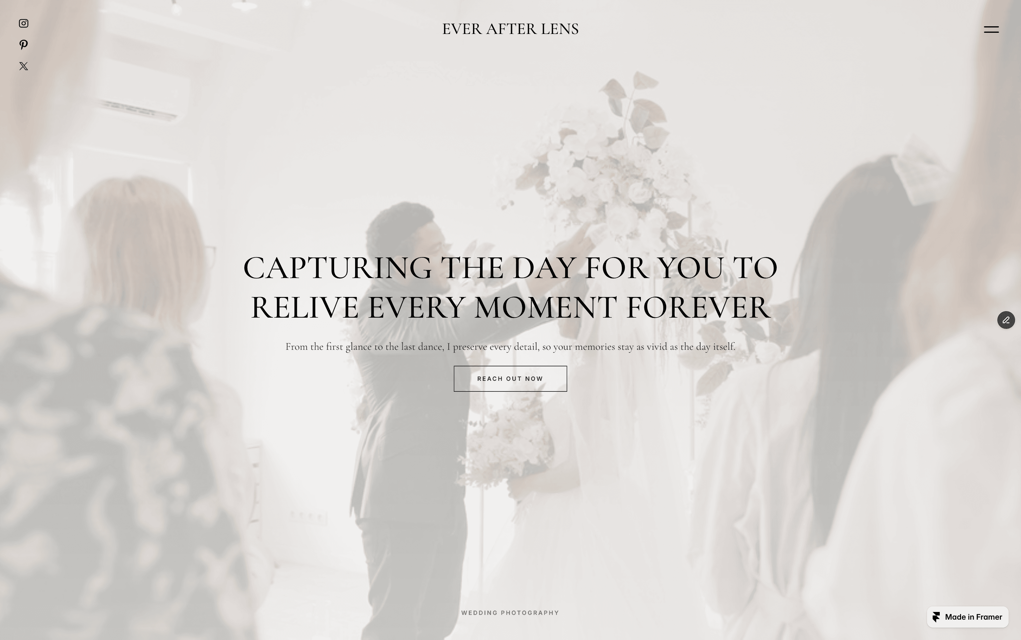 EverAfterLens Framer Template