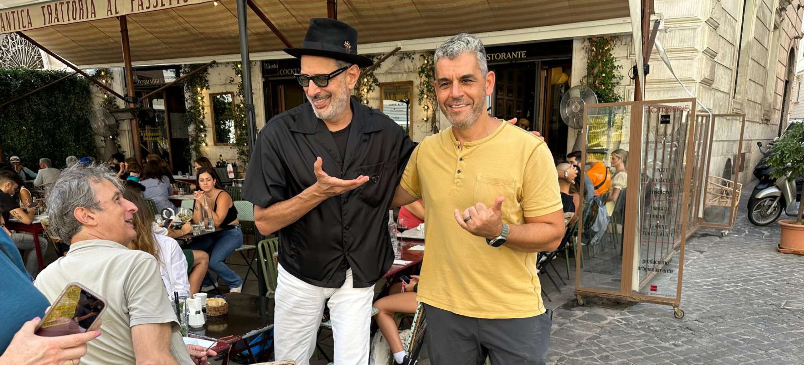 Jeff Goldblum and I after the pasta class