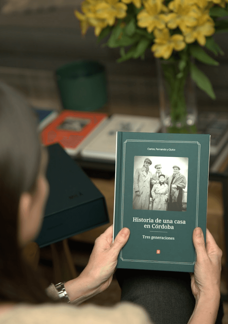 modern dark blue interior with men