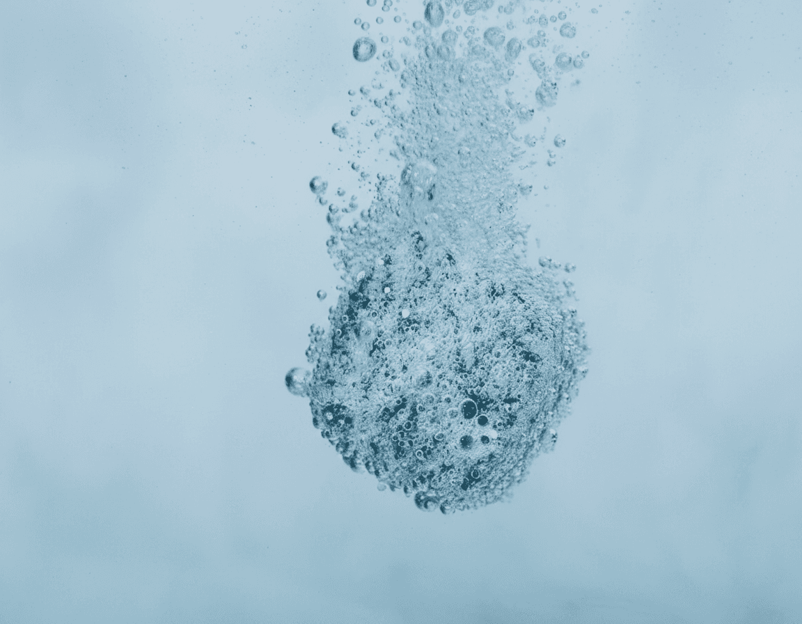 effervescent cube fizz blue