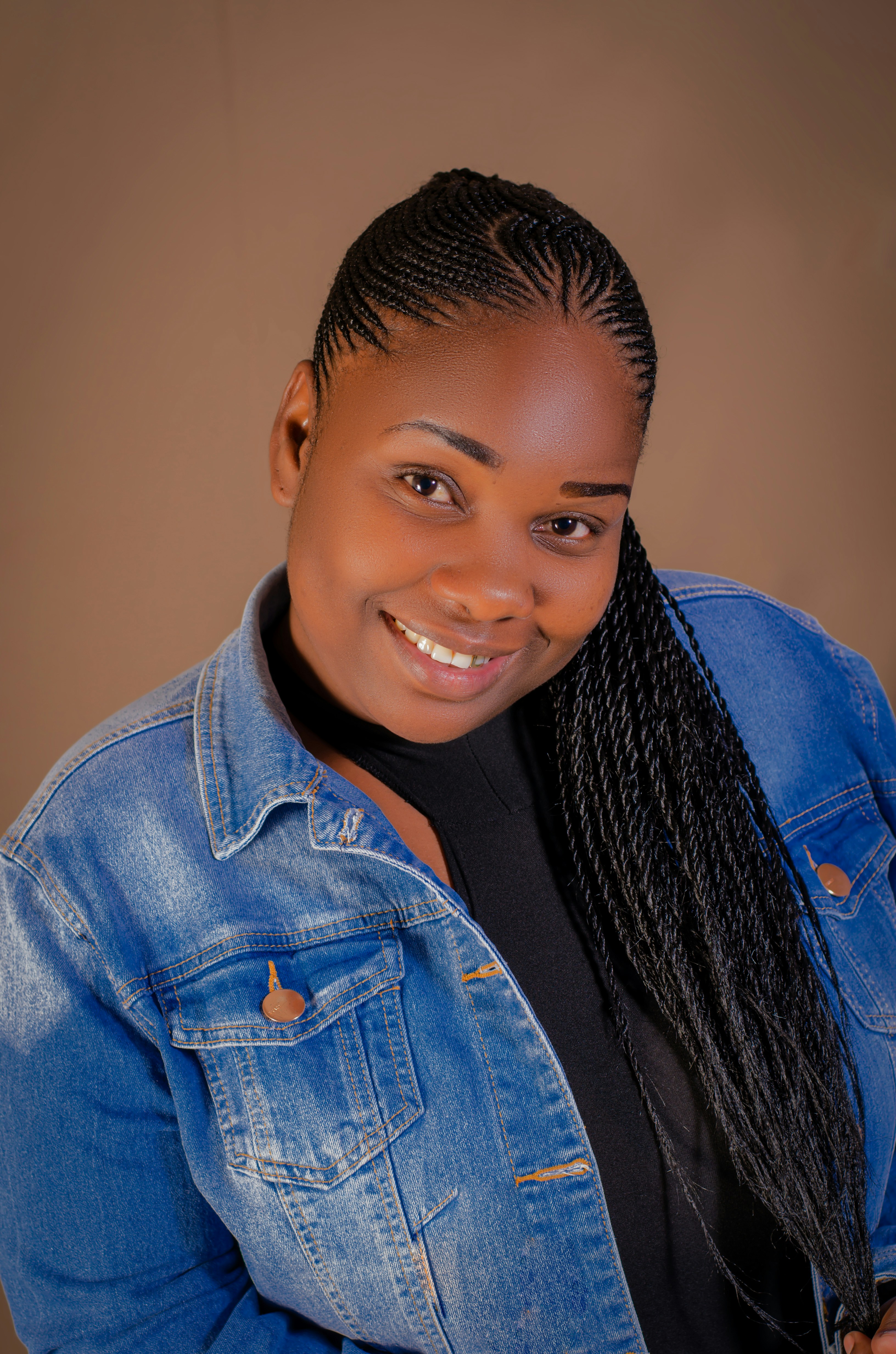 a person smiling for the camera