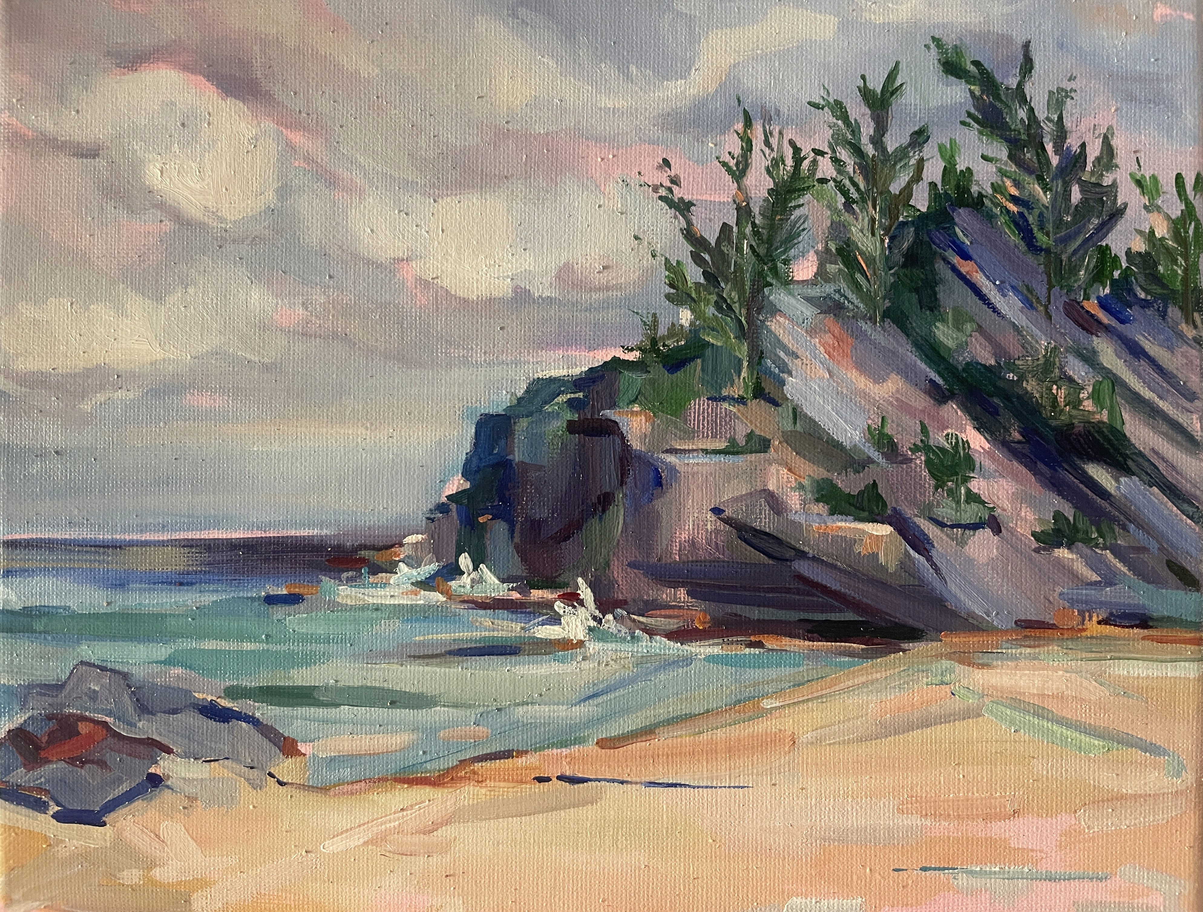 Chaplin Bay Oil Painting in Bermuda