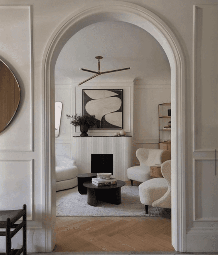 Before and after of a house renovation