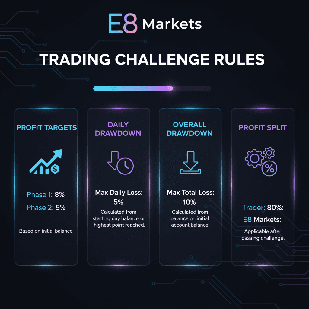 E8 Markets Challenge Infographic