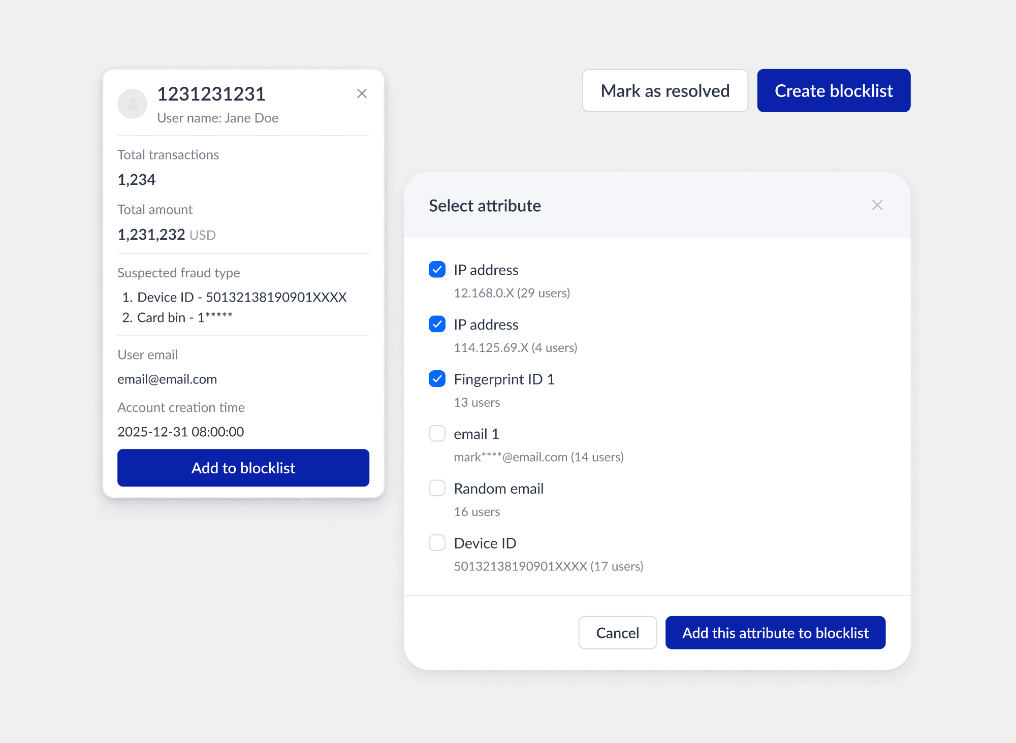 Tile of feature services