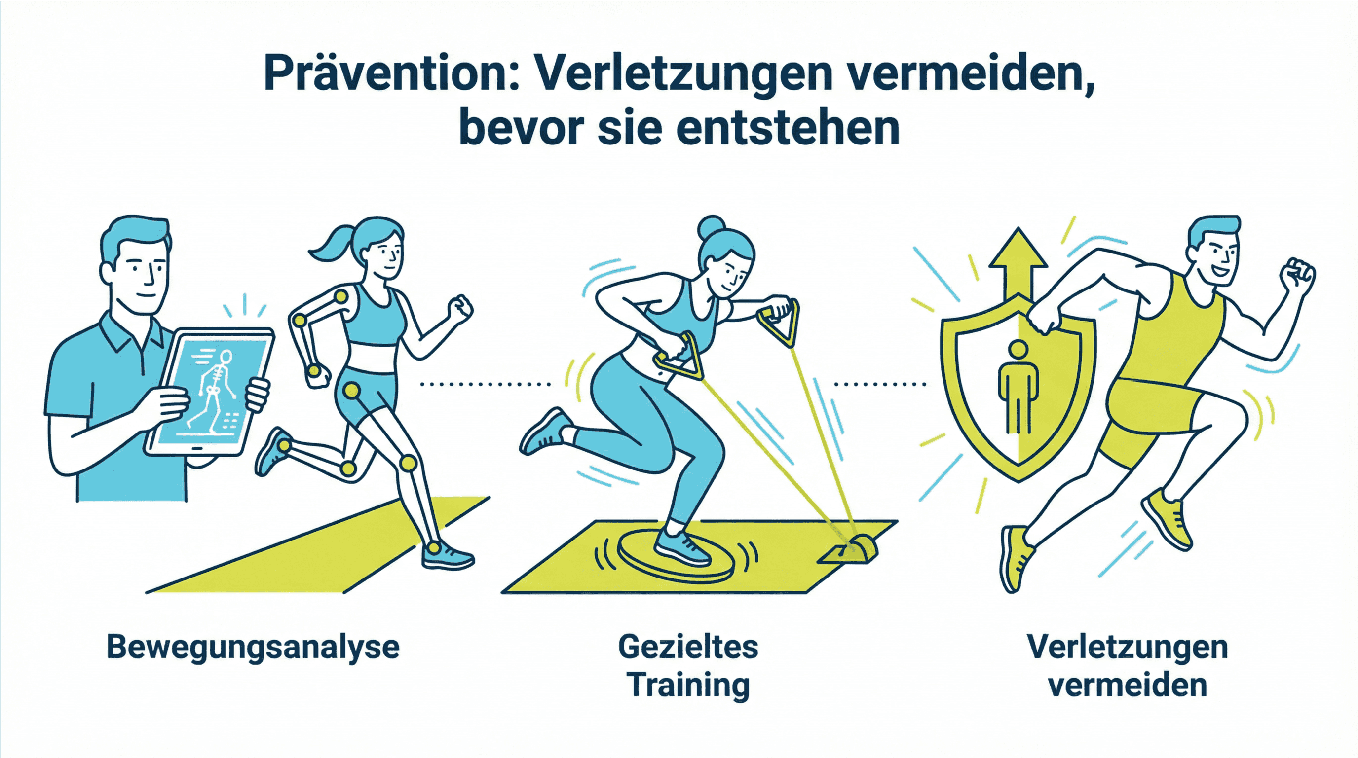 Illustration zum Thema Prävention von Verletzungen