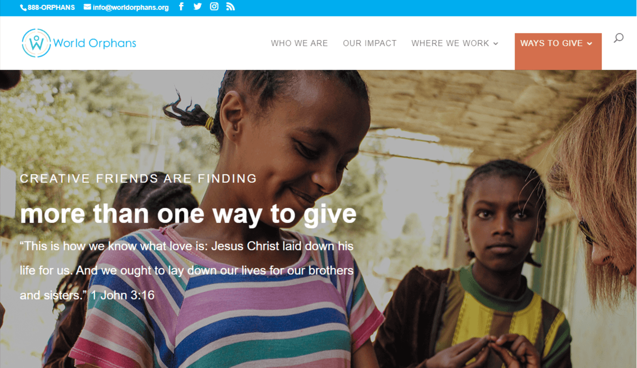 World Orphans - Bitcoin & crypto donation