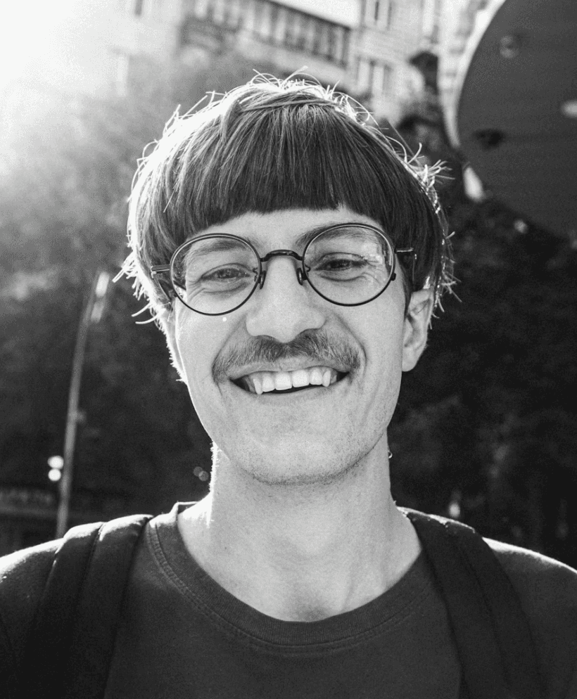 man smiling to the camera