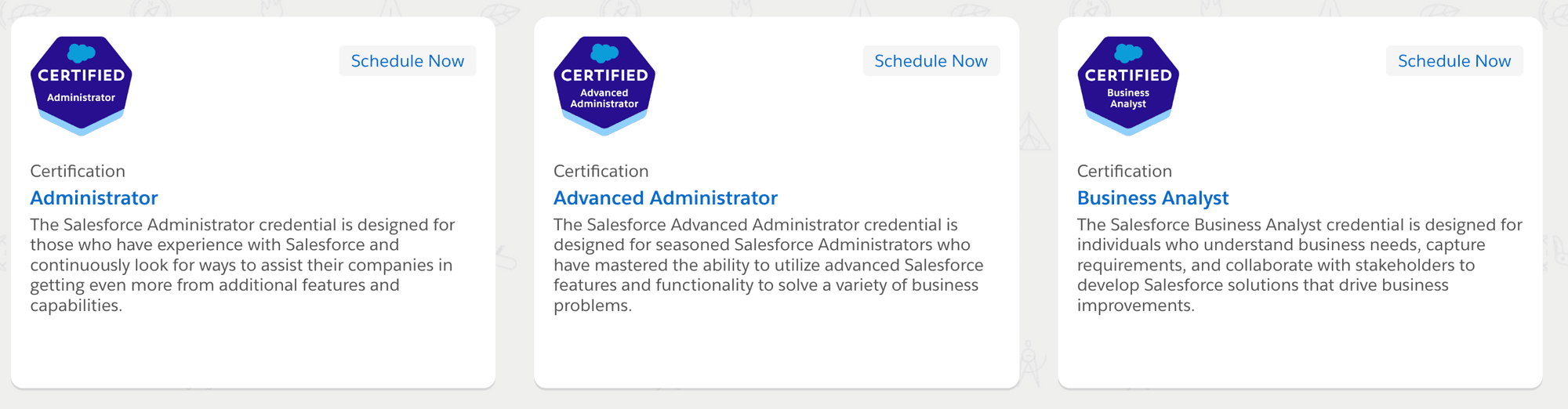 Salesforce certifications