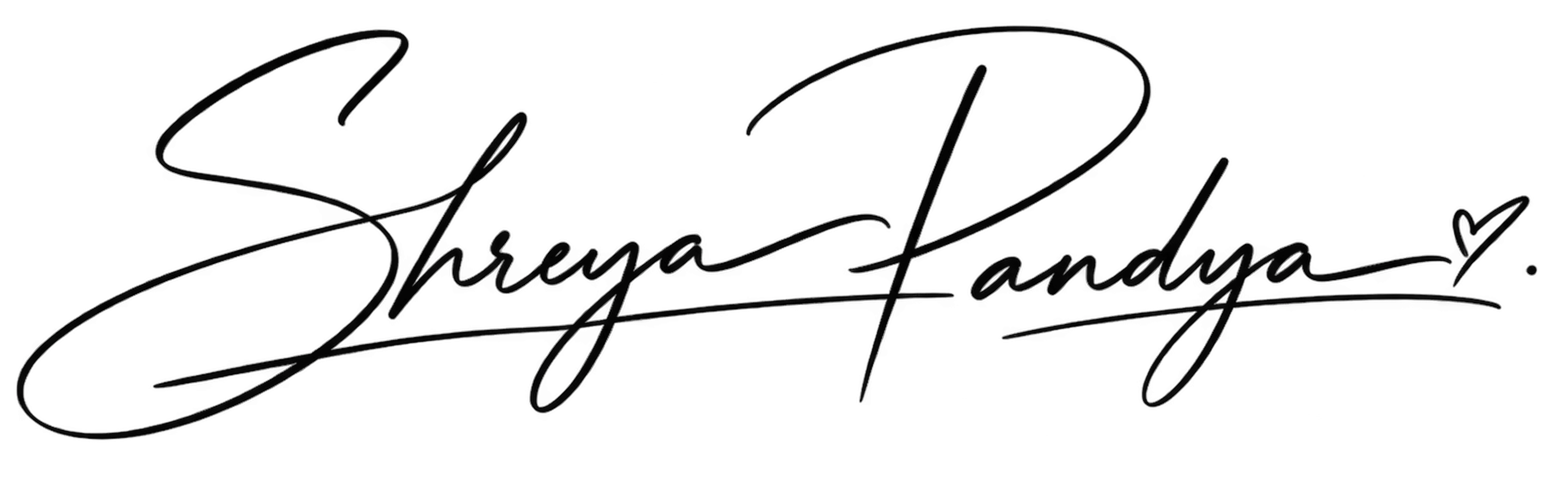 Shreya Pandya signature