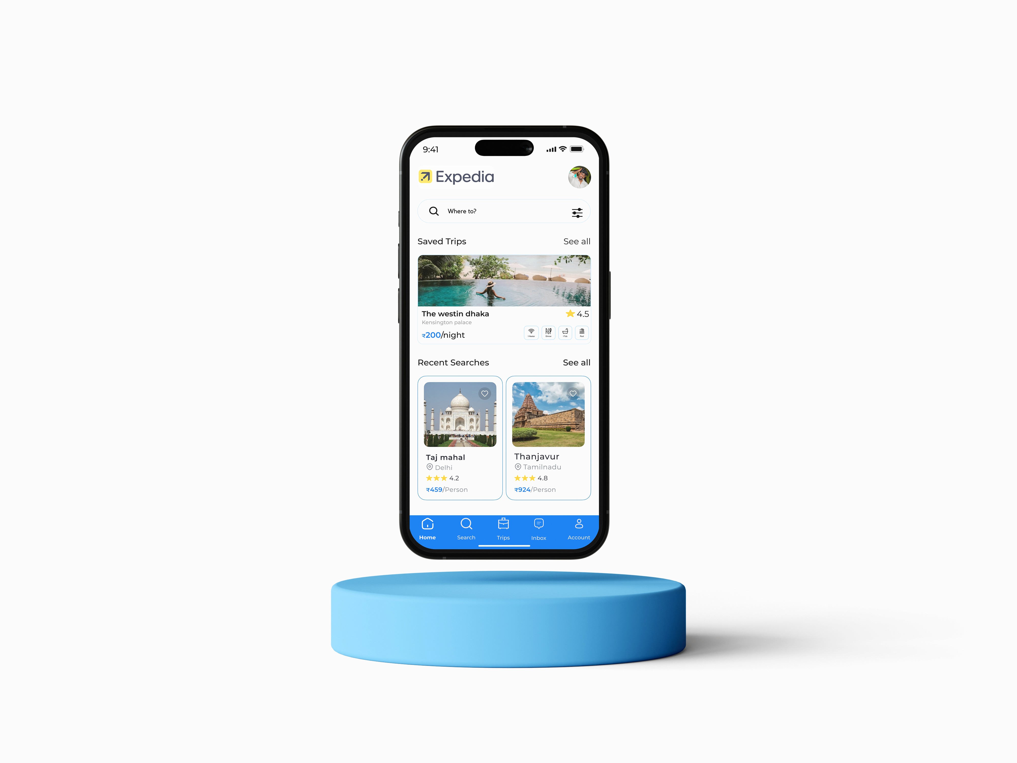 A picture of mobile app mockup screenshots.