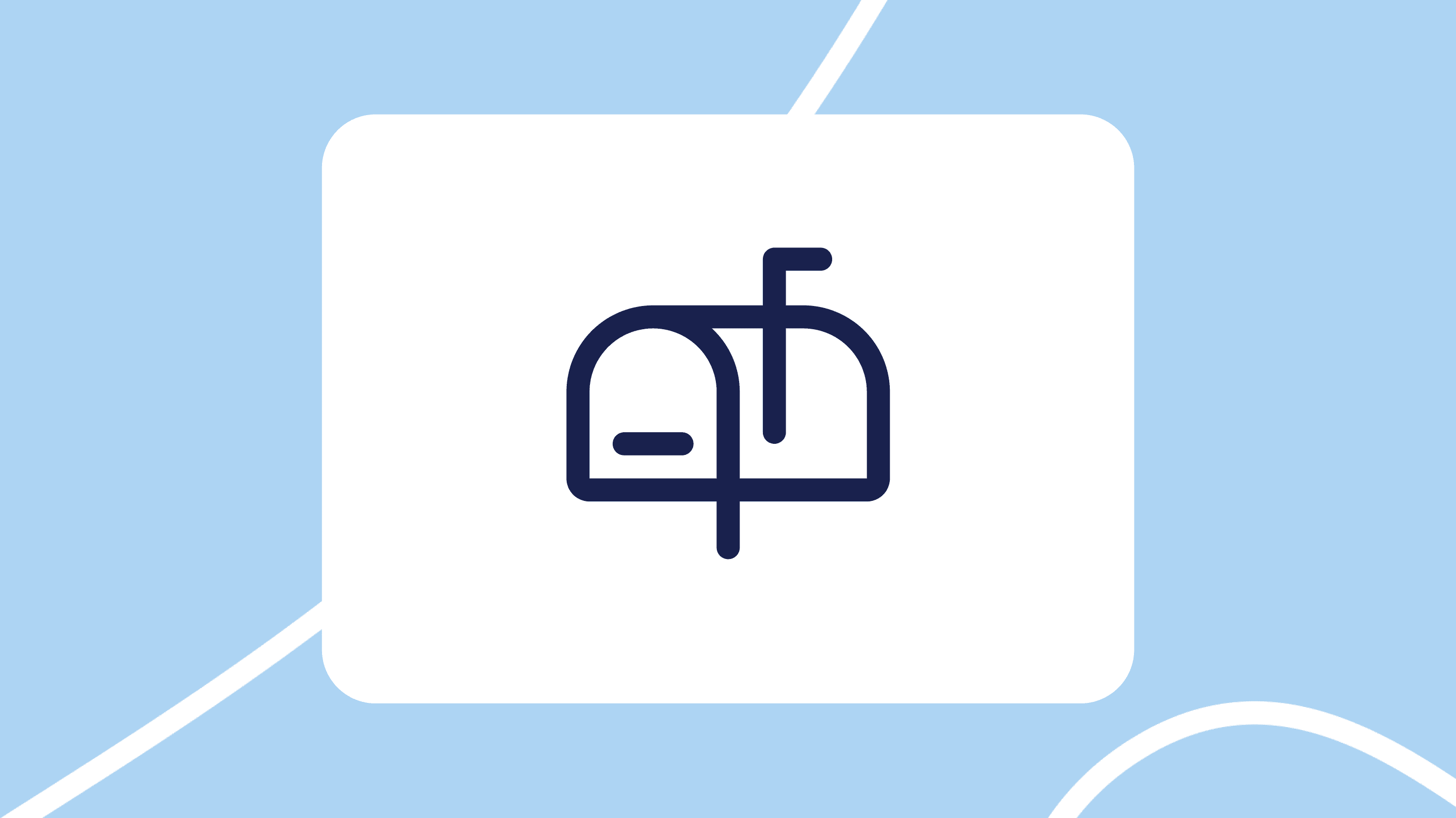 Ilustración minimalista de un sobre de email, ideal para representar campañas de email marketing y automatizaciones para concesionarios.