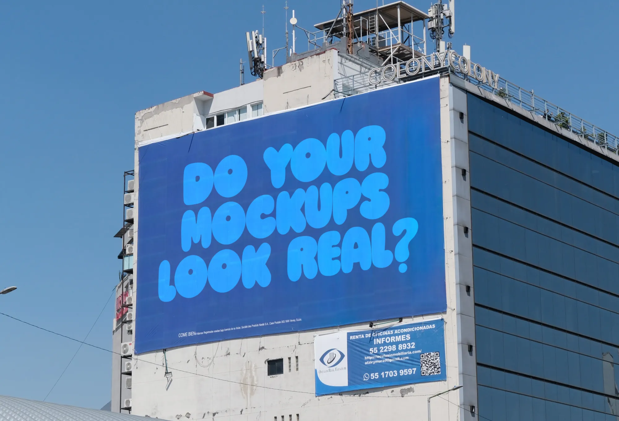 Photo of a billboard designed by Keith Paul Acton