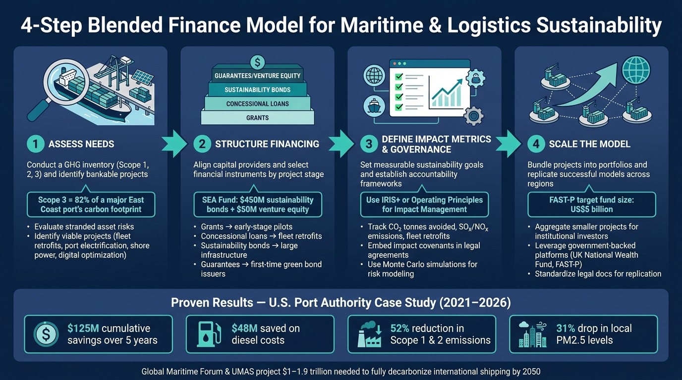 4-Step Blended Finance Model for Maritime & Logistics Sustainability