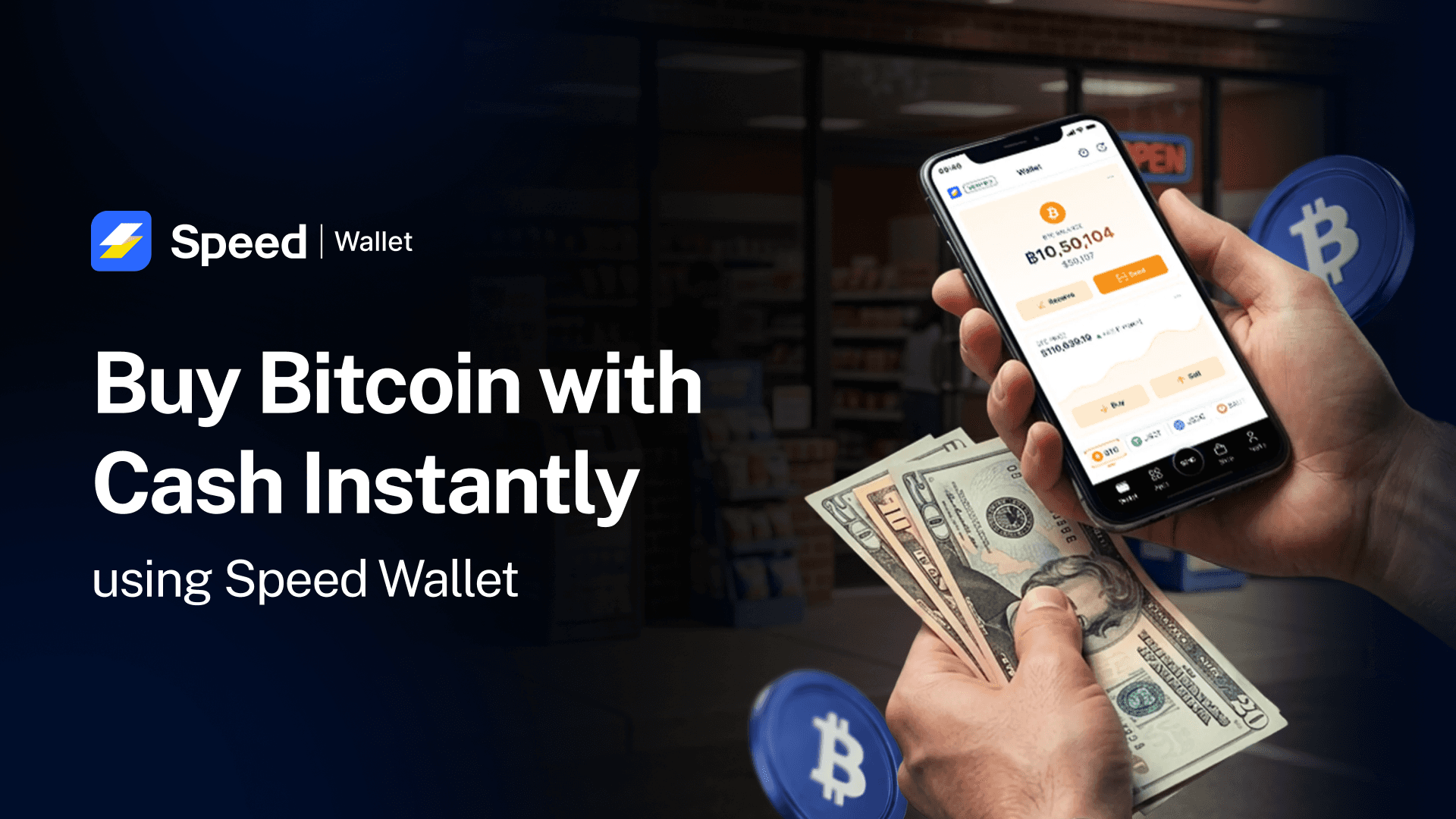 How to Buy Bitcoin with Cash Using Speed Wallet
