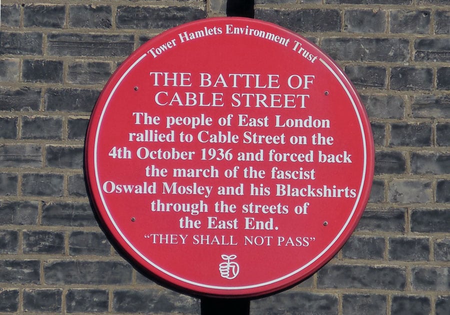 Battle Of Cable Street Plague