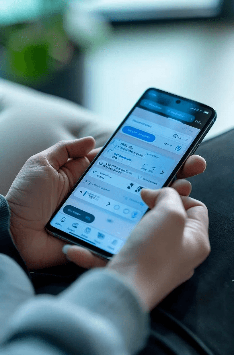 Smartphone screen showing the purchase process for eSIM data bundles