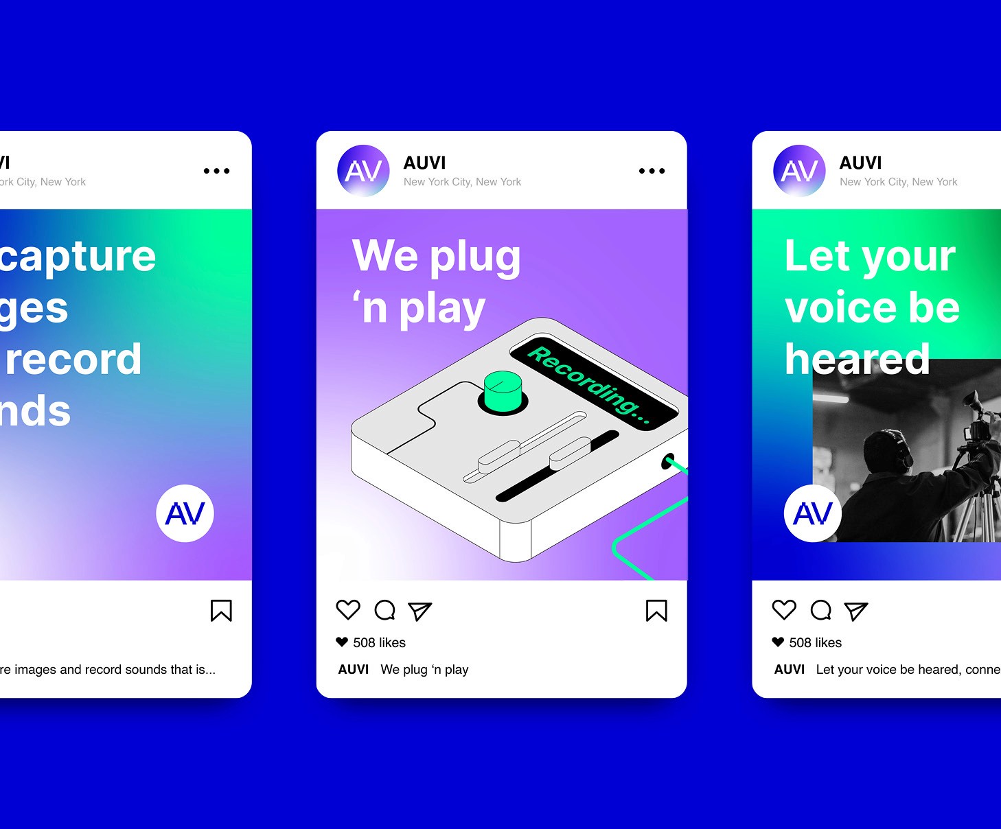 Socialmedia design AUVI by Typefool