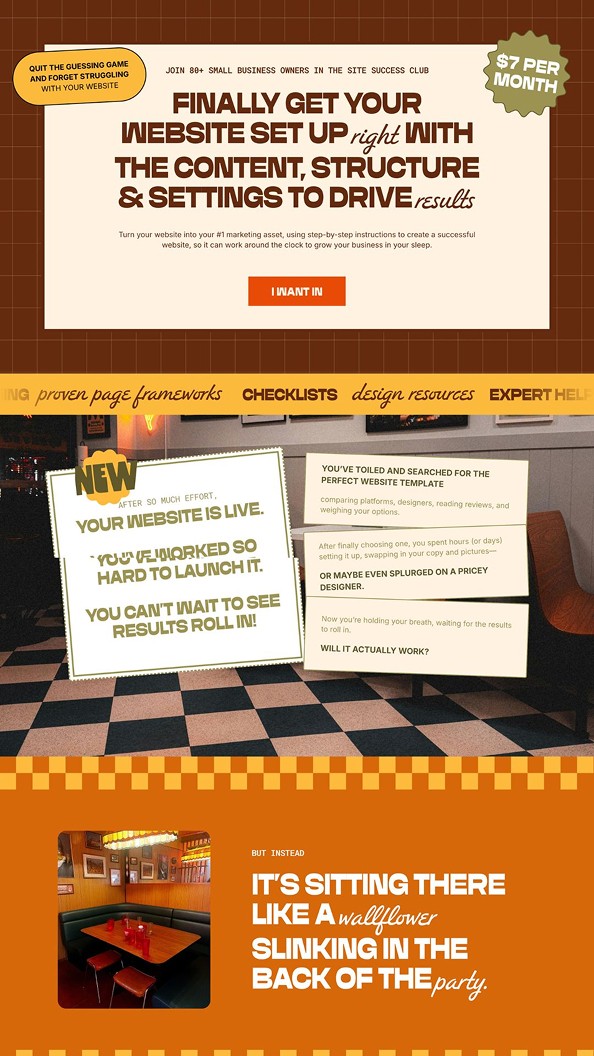 Framer sales page for The SEO Kitchen