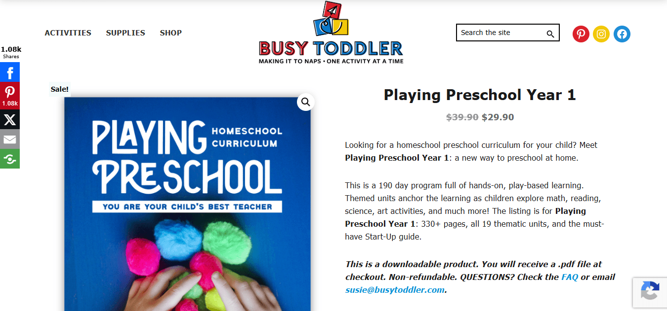  Busy Toddler Curriculum