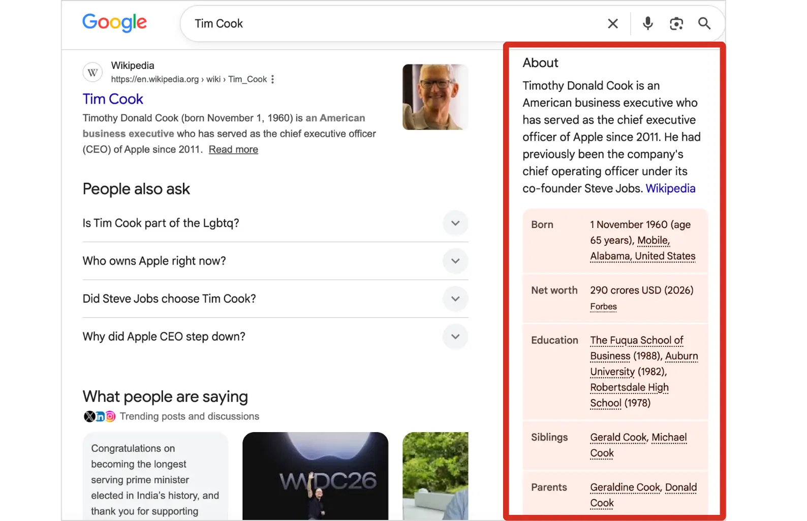 Google Knowledge Panel