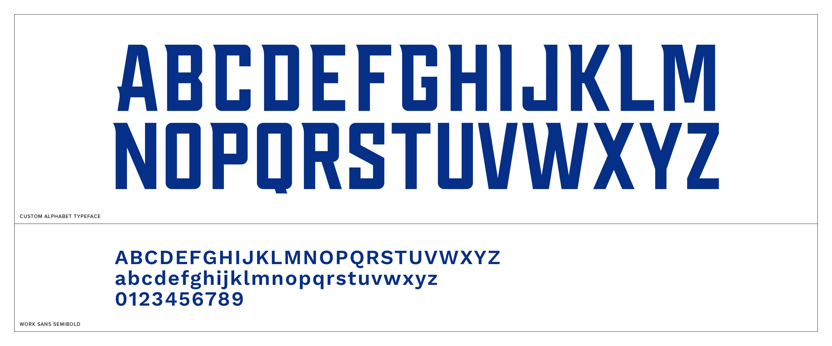 Lakehawks Athletics custom display font + secondary font.