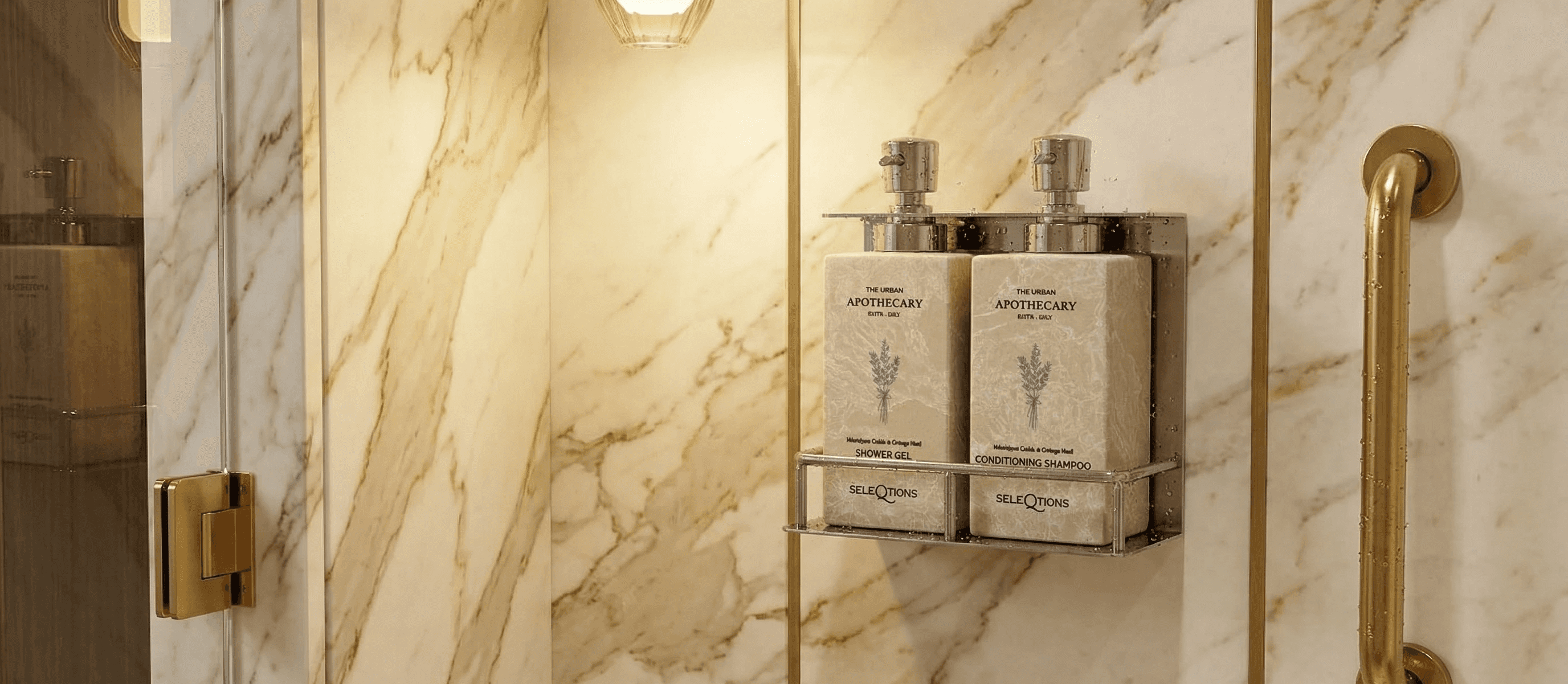 Wall Mounted stone bathroom dispenser
