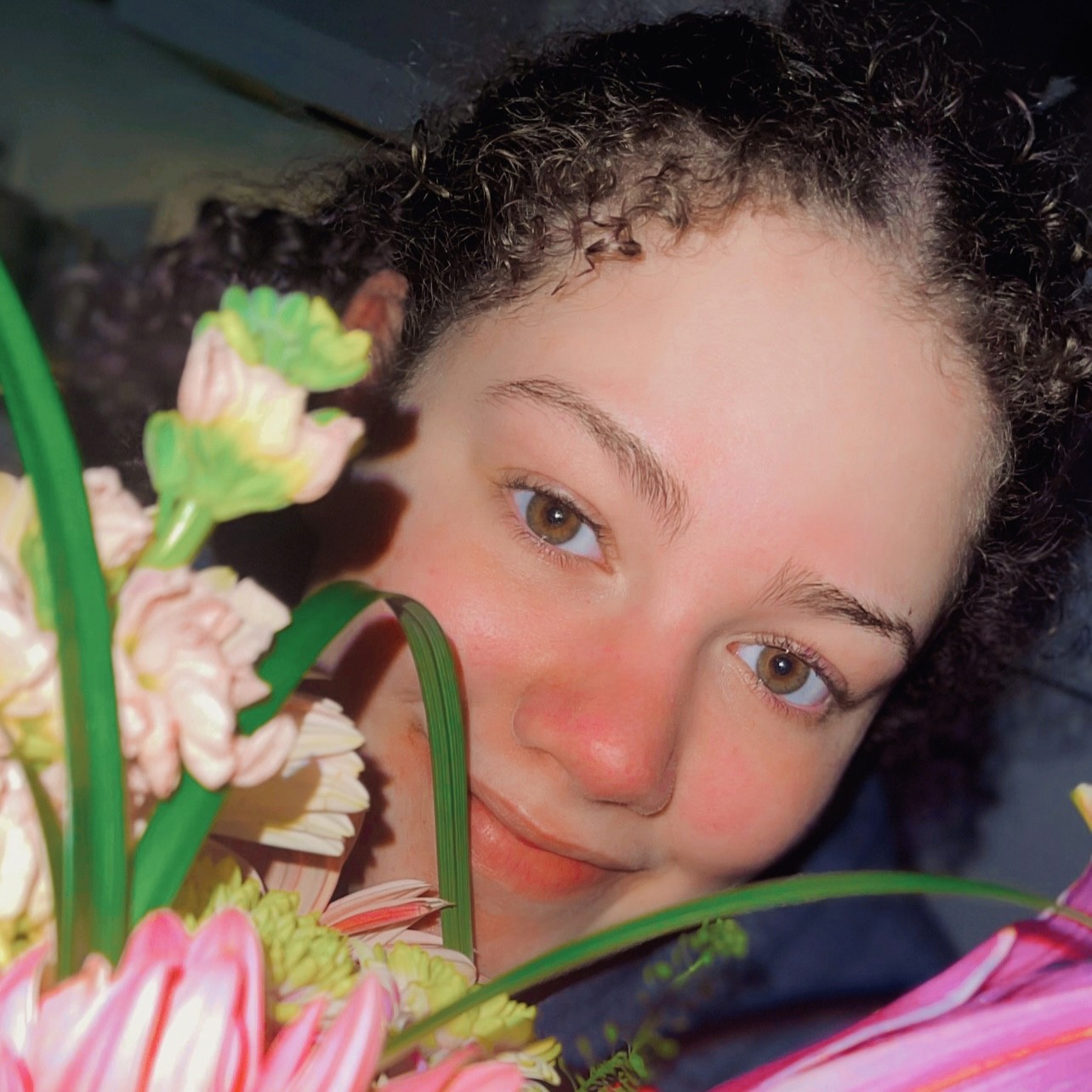 Man at work in artistic setting