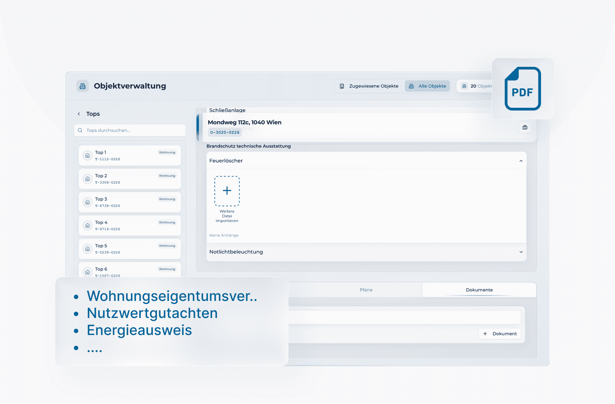 Bild für die Dokumentenverwaltung