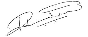 Signature of Rohith Vavalakkattu Sabu, Director of Dream Earth Industries