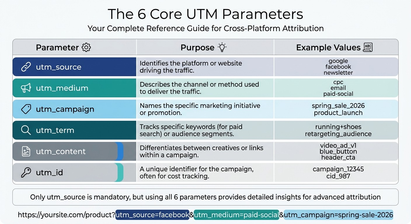 The 6 Core UTM Parameters: Complete Reference Guide