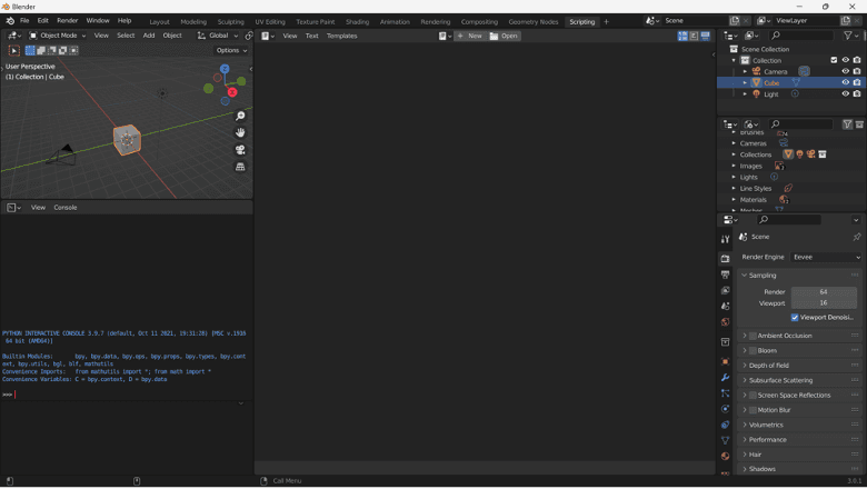 python in blender on cloud computer