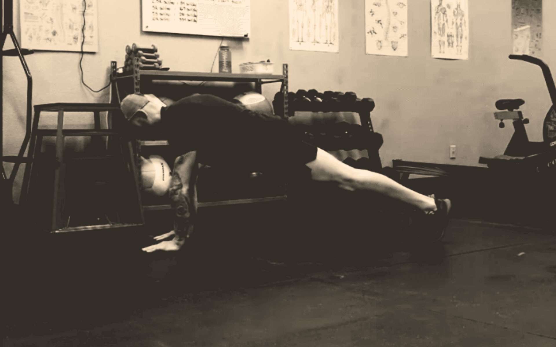 a hunter testing his push-ups