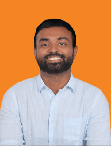 A person in a translucent metallic shirt with a blurred motion effect, set against a neutral background, creating an artistic vibe.