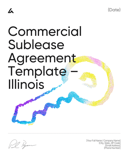 Commercial Sublease Agreement Template – Illinois