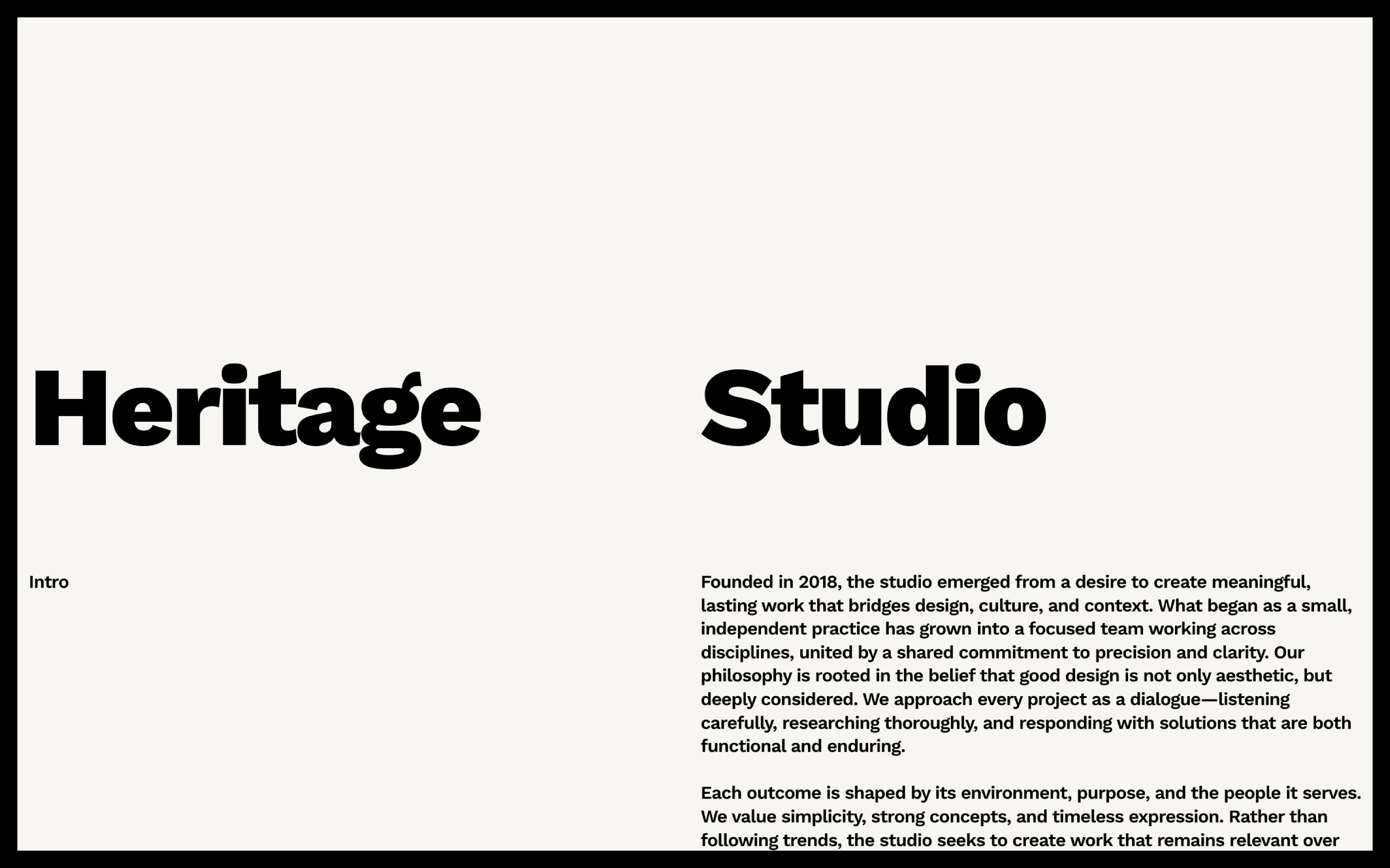 HERITAGE STUDIO wide preview 01